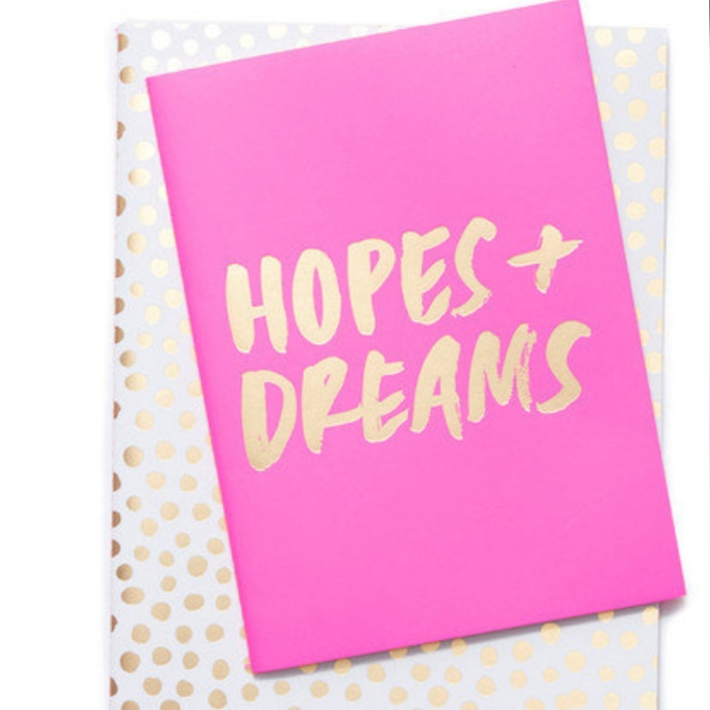 💕NWT Good Ideas Notebook Set in Petite Party Dot + Hopes + Dreams💕